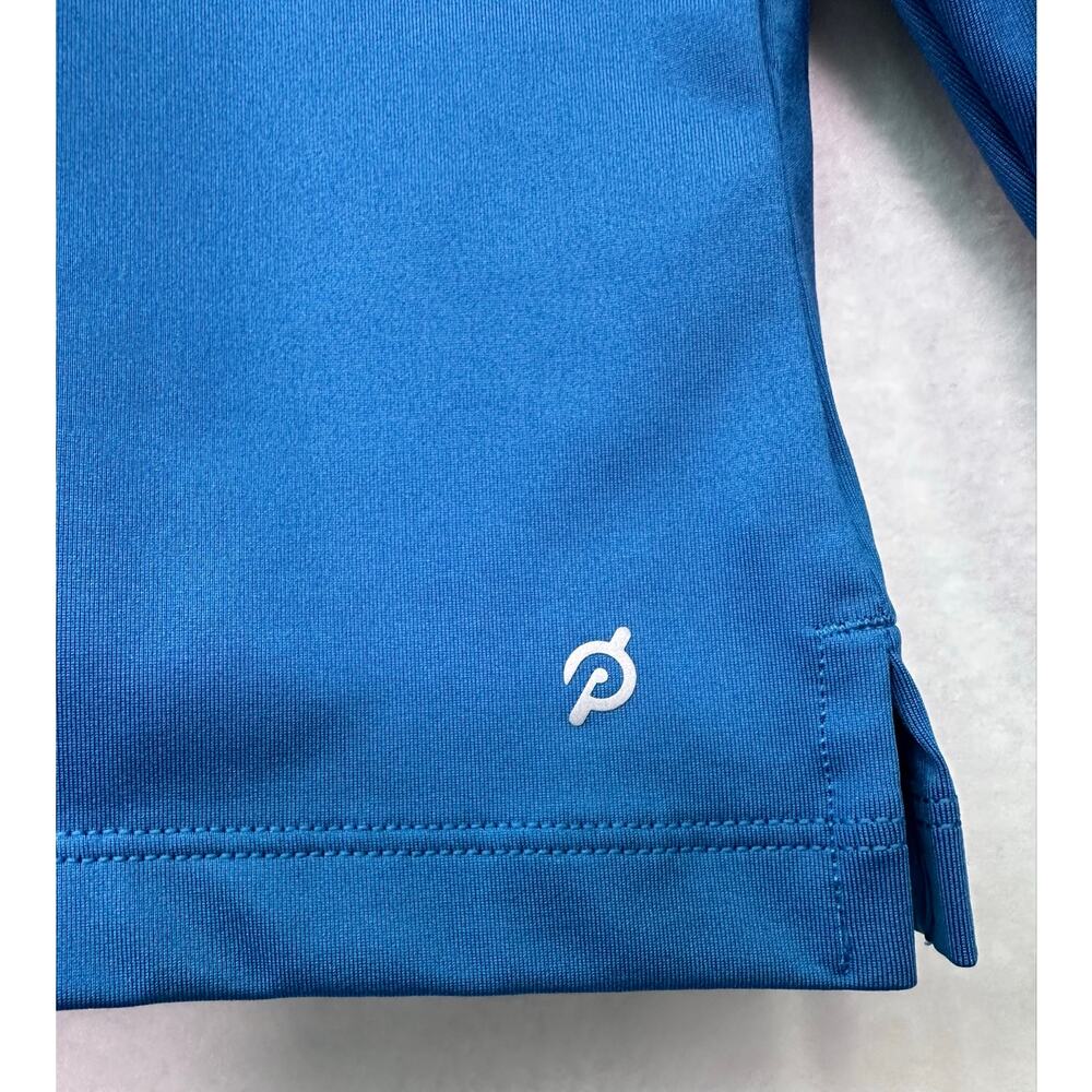 Peloton Men’s Blue Warm Up 1/4 Zip Performance Pullover Thumbholes Size XL - Picture 7 of 13